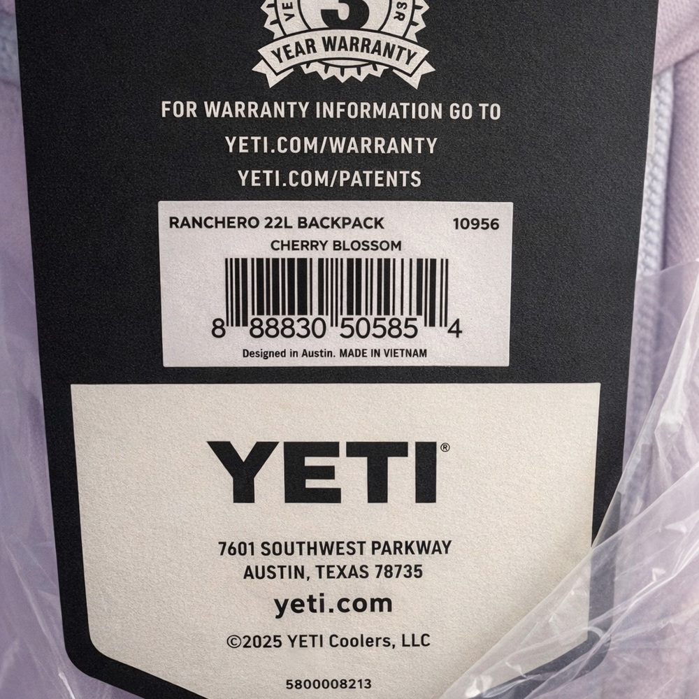 YETI Ranchero 22L Backpack Cherry Blossom Pink NWT - Picture 3 of 3